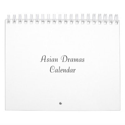 Asian Dramas Calendar by deepslumber89