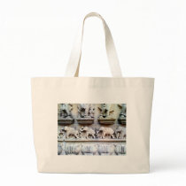 Asian Elephant Wall Canvas Bag