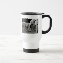 Asian Elephants Plastic Travel Mug