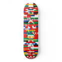 Asian Flags Skateboard