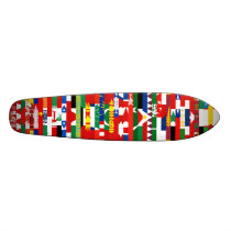 Asian Flags Skateboard by Flagnostic Asian Flags Skateboard