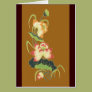 Asian Floral Brown Card