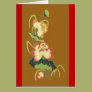 Asian Floral Red Cards