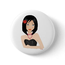 Asian Girl buttons