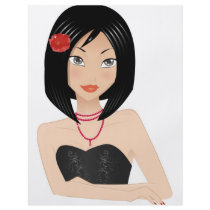 Asian Girl Flyer Design