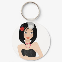 Asian Girl keychains by Melisende Asian Girl keychains