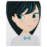Asian girl custom letterhead