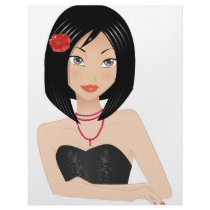 Asian Girl letterhead