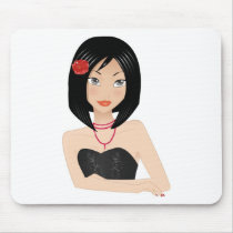 Asian Girl mousepads