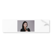 Asian Girl Movie Style Case Bumper Sticker