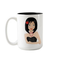 Asian Girl mugs by Melisende Asian Girl mugs