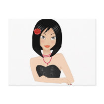 Asian Girl Post Card