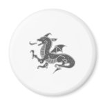 Asian Gray Dragon Refrigerator Magnet