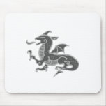 Asian Gray Dragon Mousepads