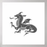 Asian Gray Dragon posters