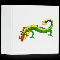 Asian Green Angry Dragon binders