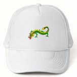 Asian Green Angry Dragon Trucker Hat
