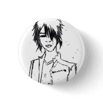 Asian Guy Art Button by jesscscott Asian Guy Art Button