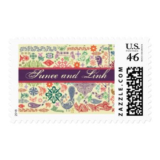 Asian inspiration stamp