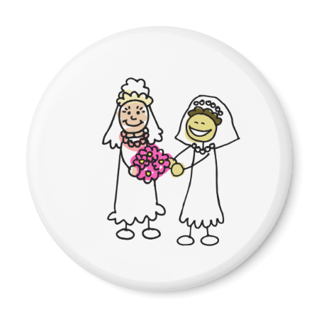 Asian interracial Lesbian Wedding Bride Refrigerator Magnet Asian interracial Lesbian Wedding Bride Refrigerator Magnet