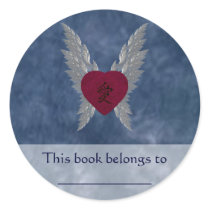 Asian Love Bookplate stickers by Hafapea Asian Love Bookplate stickers