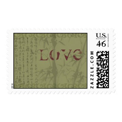 Asian Love postage by ArtByLindaLou