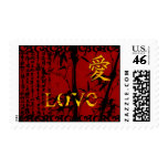 Asian Love Red Postage