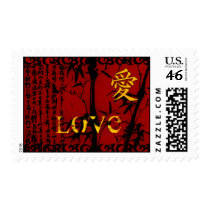 Asian Love Red Postage