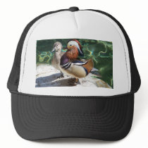 Asian Mandarin Ducks Male & Female Trucker Hat