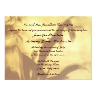 Asian Motif Wedding 5.5" X 7.5" Invitation Card