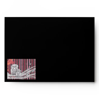 Asian Owls Envelope envelope
