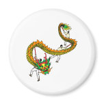 Asian Parade Dragon Fridge Magnets