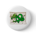 Asian Parchment dragon Pinback Button