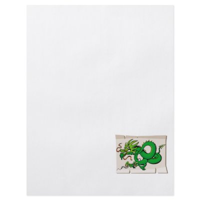 Asian Parchment dragon Flyer Design by dragons_lair