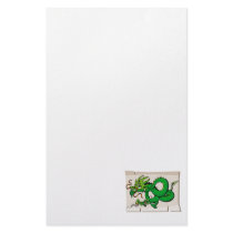 Asian Parchment dragon Personalized Stationery