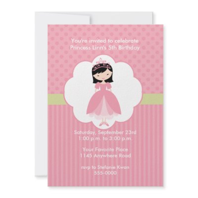Asian Princess Birthday Party Invitation by mousearte