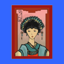 Asian Princess Postcard postcards