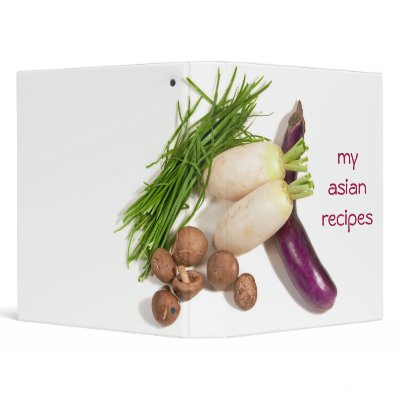 asian recipe book vinyl binder by aspenrock