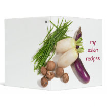 asian recipe book vinyl binder