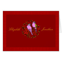 Asian red nice wedding invitations card by Kanjiz