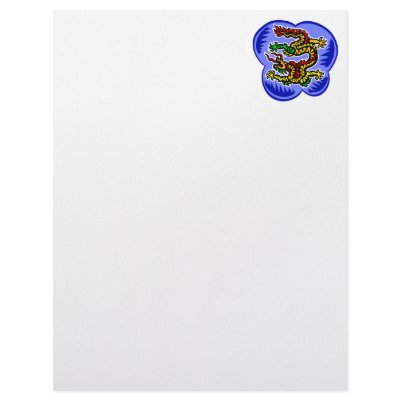Asian Serpant Dragon Custom Letterhead by dragons_lair