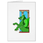 Asian Statue Dragon Card