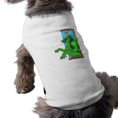 Asian Statue Dragon Dog Shirt by dragons_lair