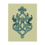 ASIAN TRIBAL TATTOO DESIGN BUDDHIST HINDU postcards