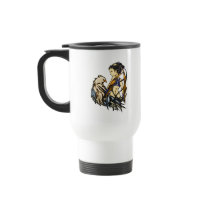 Asian Warrior Woman and Eagle Mug