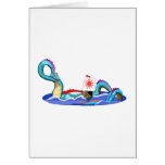 Asian Water Dragon Card