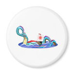 Asian Water Dragon Refrigerator Magnets