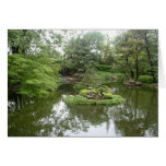 Asian Water Garden Greeting Card
