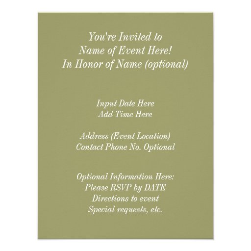 Asian Zen Green Bamboo Stalks Botanical Photo Invite