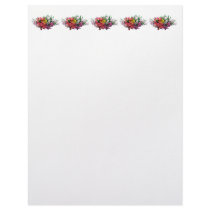 Asiatic Lilies Mixed Colors Customized Letterhead